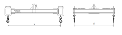 Dimensiuni grinda reglabila tip H