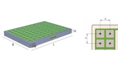 Dimensiuni placa fixare magnetica