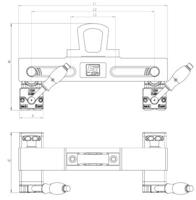 Dimensiuni dispozitiv ridicare magnetic