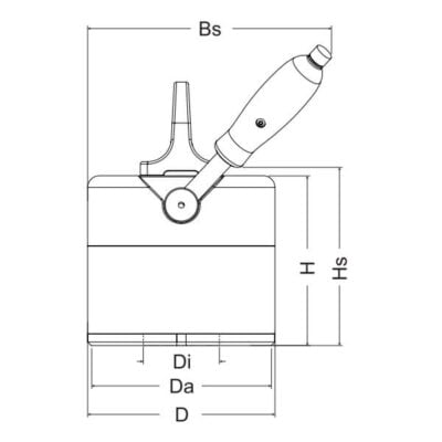 Dimensiuni magnet circular