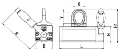 Dimensiuni magnet permanent universal