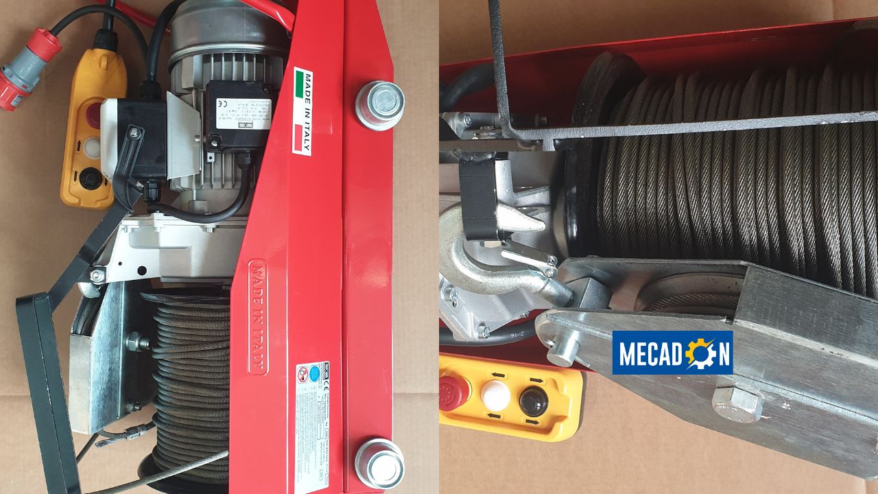 Macara electrica santier proiect finalizat Mecadon